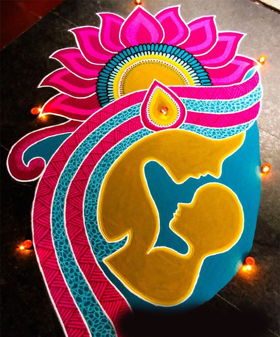 Simple Rangoli Designs for Diwali