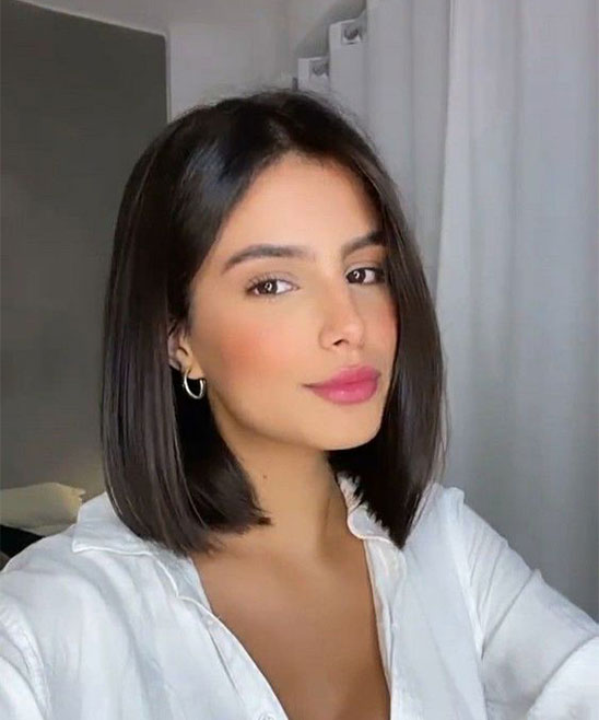 Straight Cut Hair Short