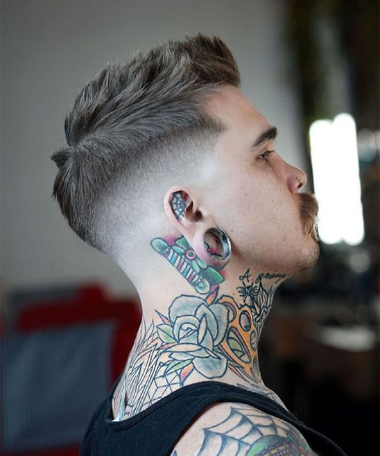 Taper Fade Haircut with Designs