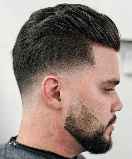 V Cut Fade Hairstyle for Men