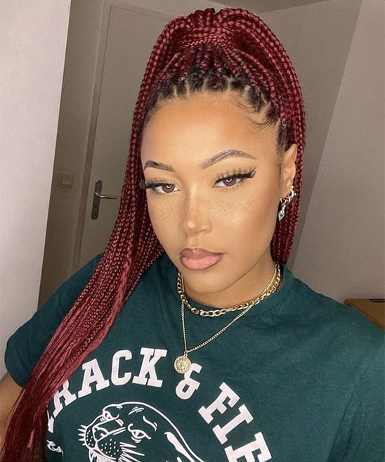 Box Braids With Curly Ends Hairstyles