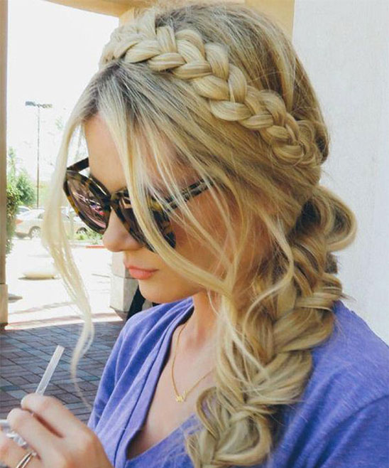 Braided Hairstyle with Beads