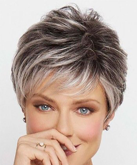 Gray Hair Styles for Woman Over 60
