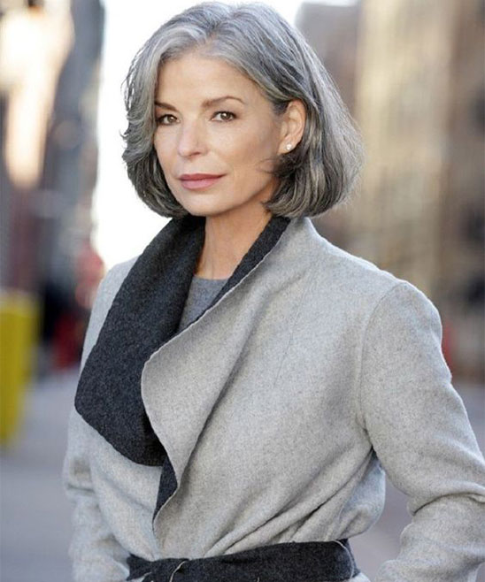Grey Hair Styles for Women Over 60