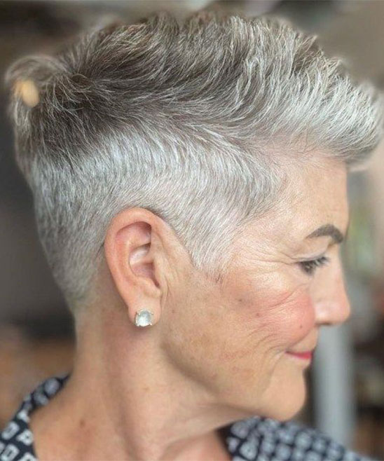 Hair Styles for Women Over 60 With Round Face