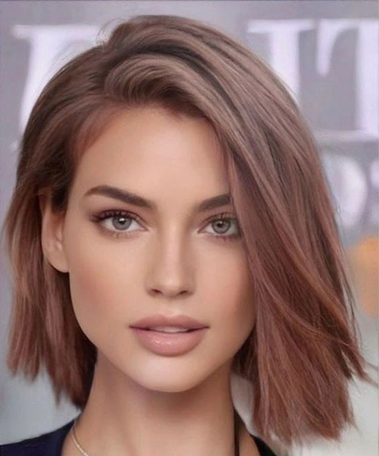 Hairstyles for Short Thin Hair Round Face