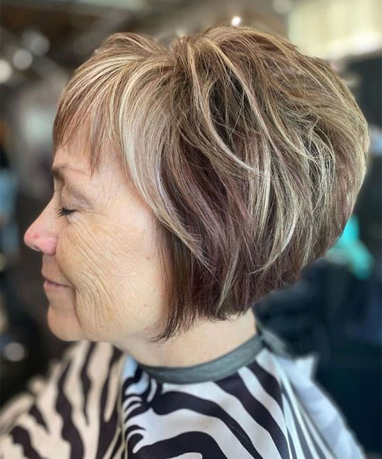 Short Haircuts for Heavy Women Over 60