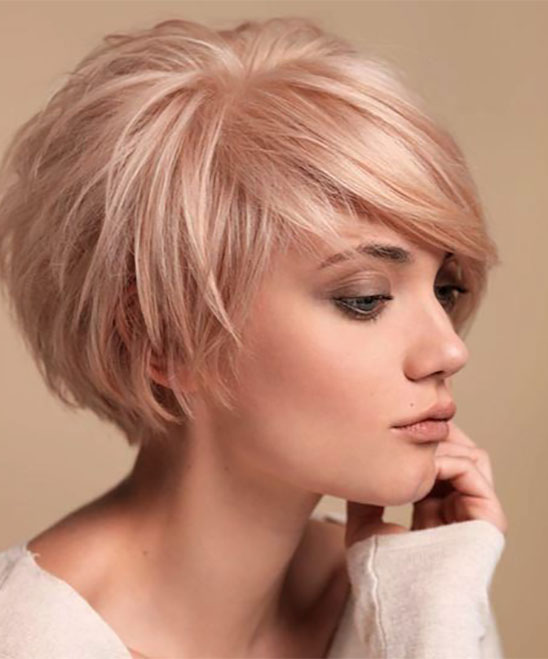 Short Hairstyles for Thin Hair with Bangs