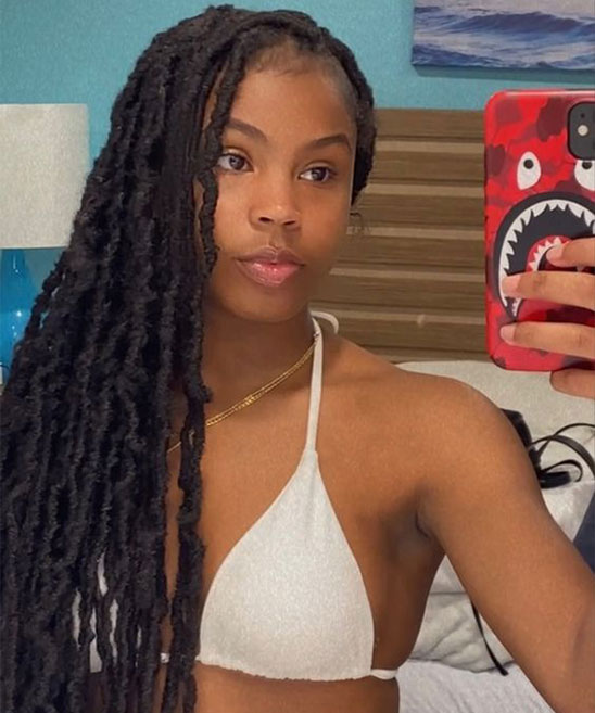Soft Locs Hairstyles with Color