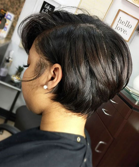 Stacked Short Curly Bob
