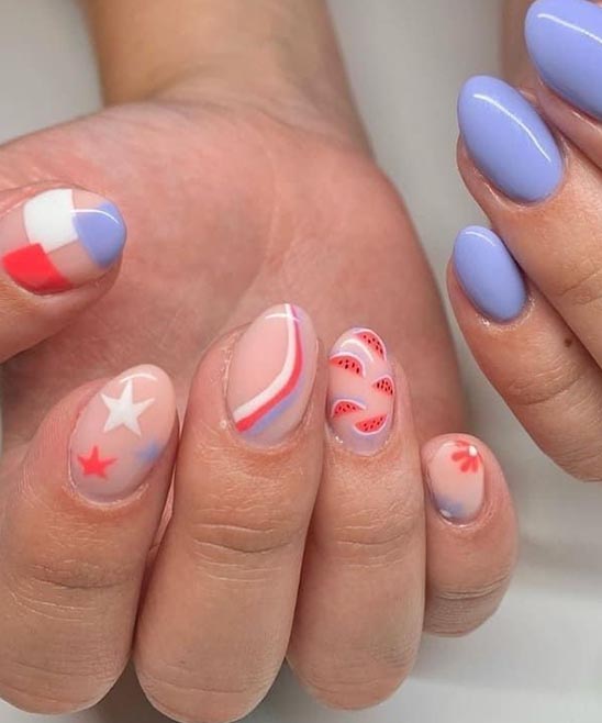 4TH OF JULY TOE NAILS SIMPLE