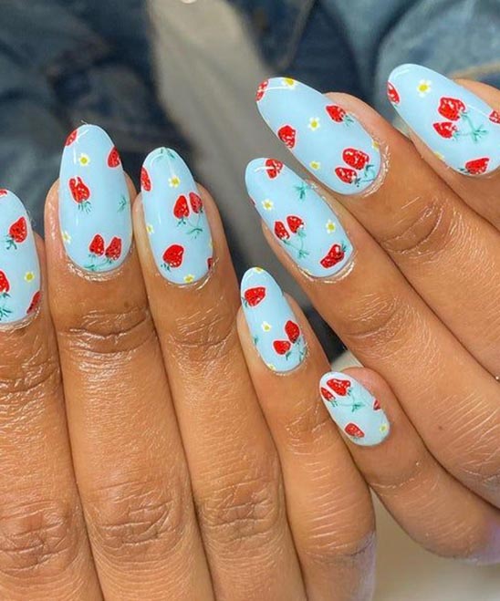 ALMOND NAIL SIMPLE DESIGNS