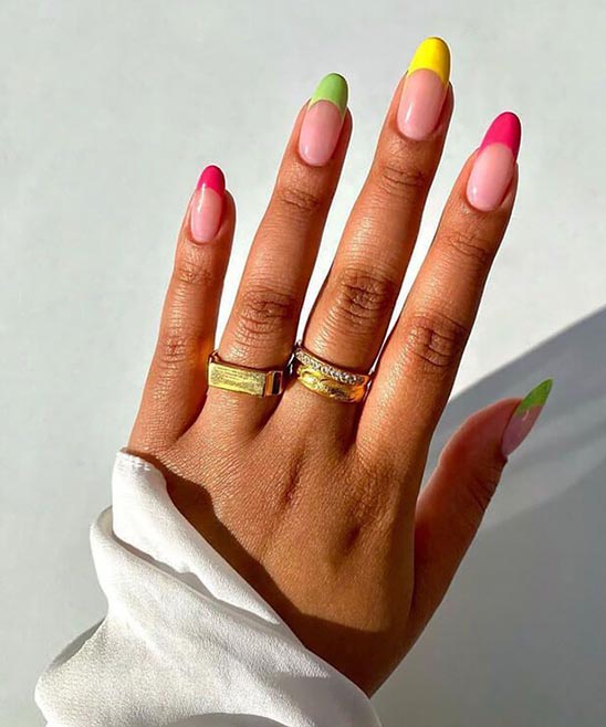 ALMOND NAILS SIMPLE CUTE INSPO