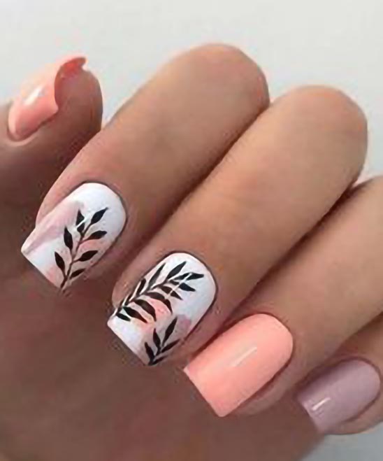 BLACK SIMPLE NAIL DESIGNS