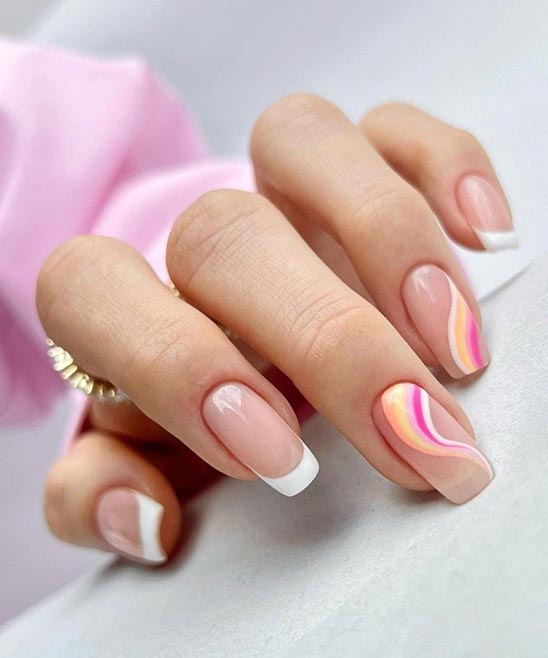 BRIGHT SIMPLE SUMMER NAILS