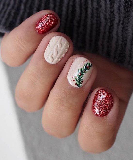 CHRISTMAS NAILS 2023 SHORT SIMPLE