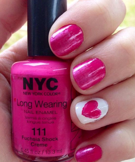 CUTE AND SIMPLE VALENTINES NAILS