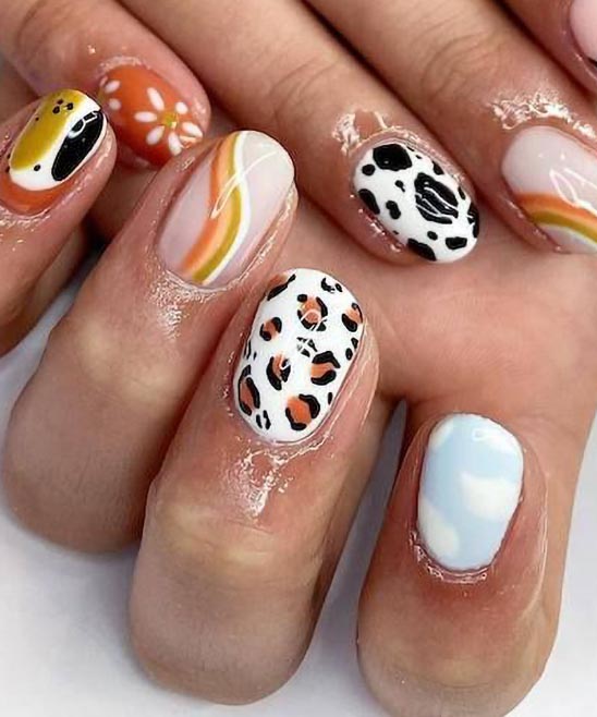 CUTE BLACK AND WHITE NAIL DESIGNS SIMPLE