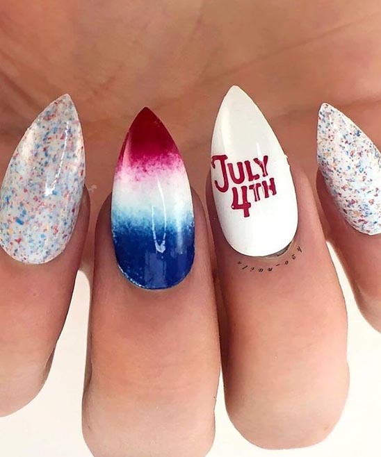 CUTE SIMPLE 4TH OF JULY NAILS
