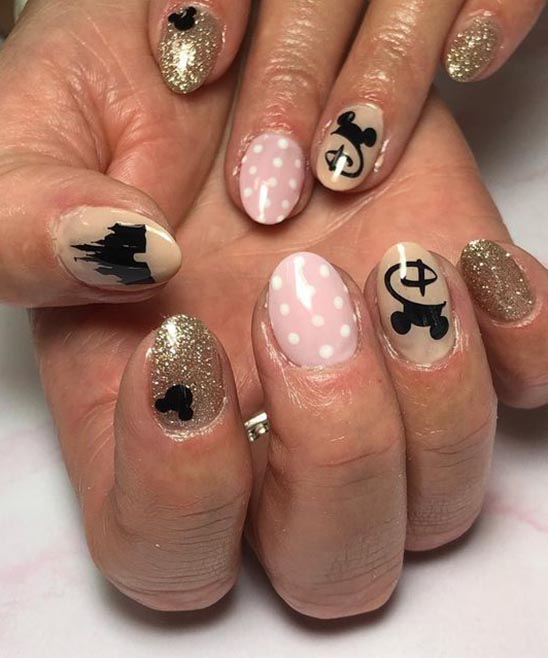 CUTE SIMPLE DISNEY NAIL ART