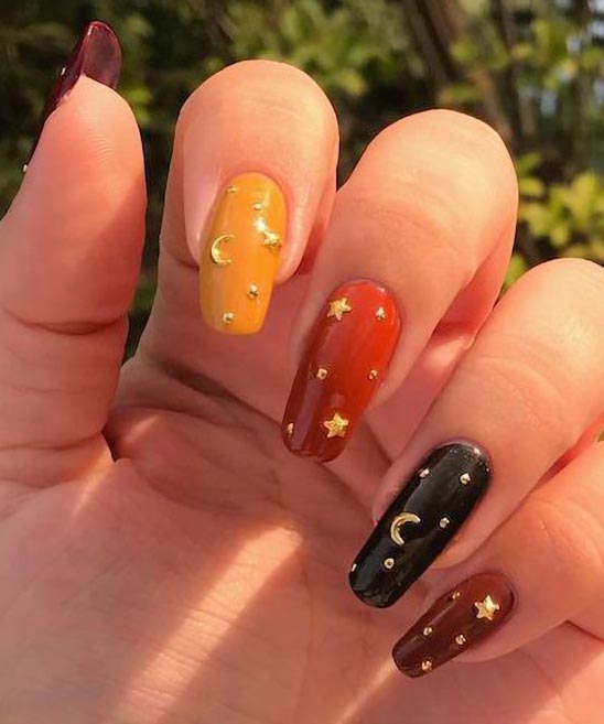 CUTE SIMPLE FALL NAIL IDEAS
