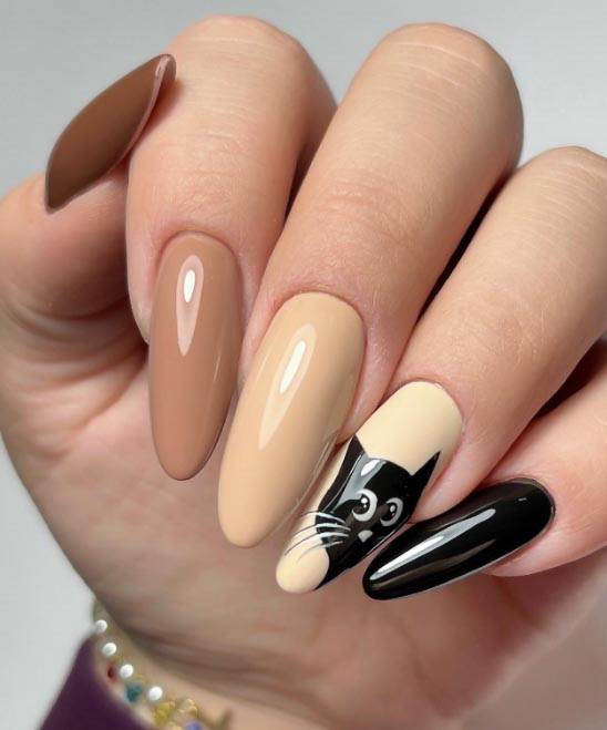 CUTE SIMPLE HALLOWEEN NAIL DESIGNS