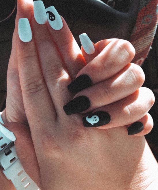 CUTE SIMPLE HALLOWEEN NAIL