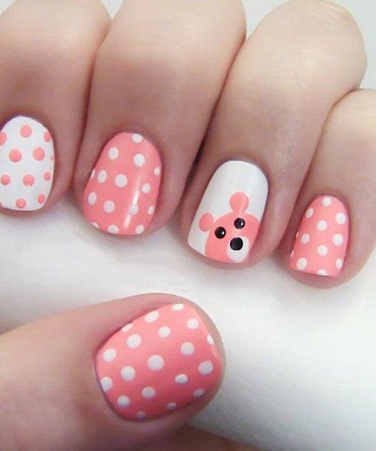 CUTE SIMPLE VALENTINE'S DAY NAILS