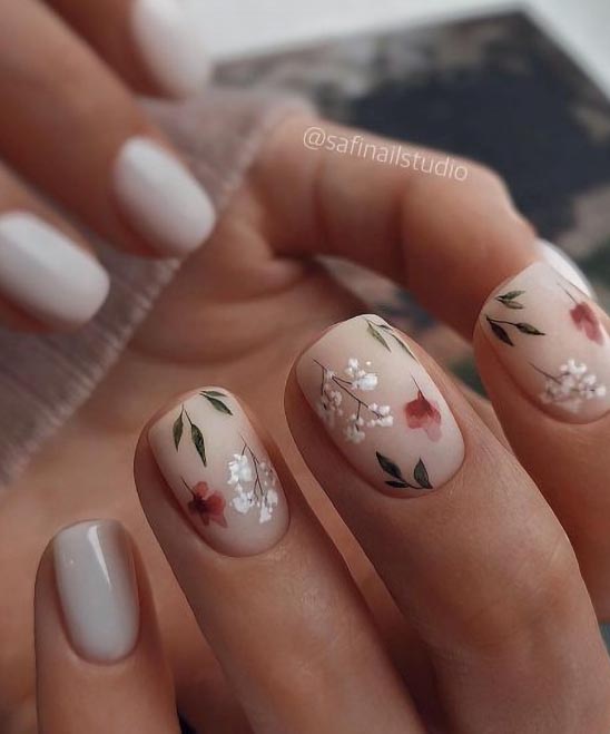 CUTE SIMPLE WEDDING NAILS
