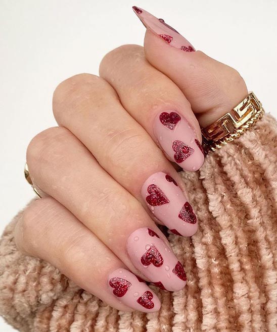 CUTE VALENTINES NAILS SIMPLE