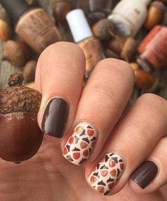 DIY SIMPLE FALL NAIL DESIGNS TUTORIAL