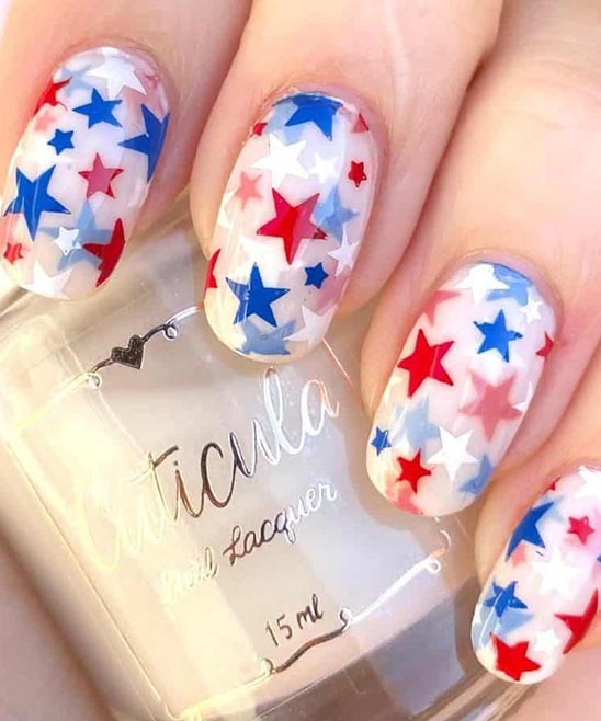 EASY SIMPLE 4TH OF JULY NAILS