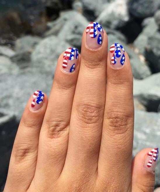 EASY SIMPLE EASY 4TH OF JULY NAILS