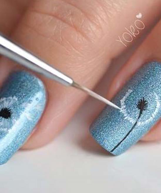 FALL COLOR NAIL ART SIMPLE