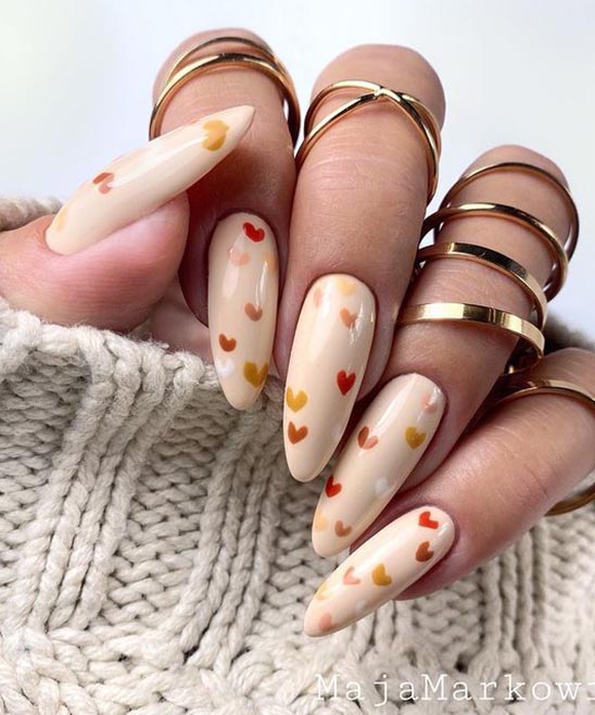 FALL INSPIRED NAILS SIMPLE