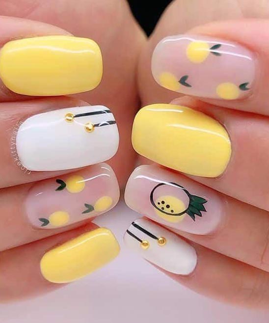 FALL NAILS SIMPLE DESIGN