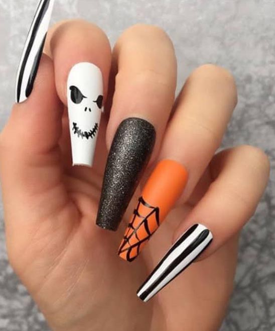 HALLOWEEN NAIL DESIGNS SIMPLE