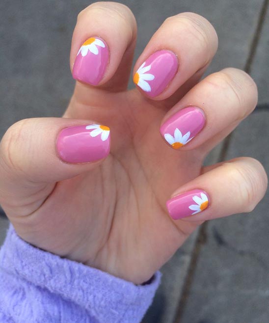 HOW TO MAKE SIMPLE FLOWER NAIL DESIGNS
