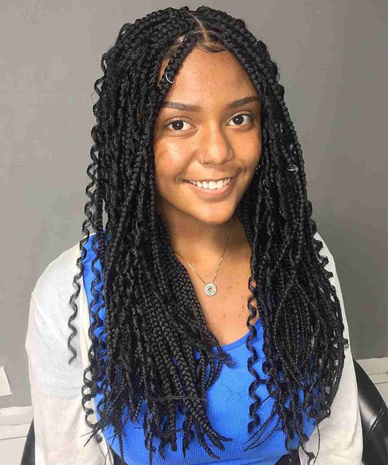 Micro Braids with Curly Hair