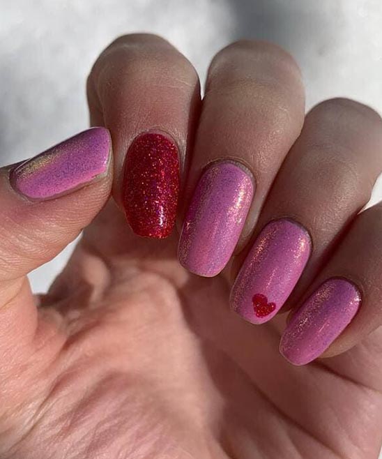 NAIL ART VALENTINES DAY DESIGN SIMPLE