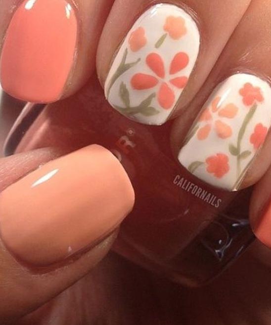 NAIL DESIGN FLOWER SIMPLE