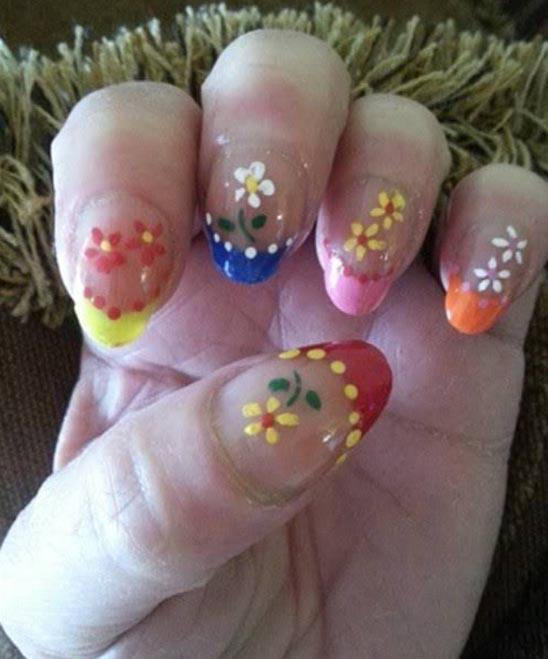 NAIL DESIGN SIMPLE FLOWER