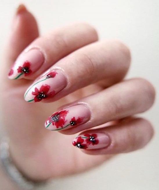 NAILS DESIGN FLOWER SIMPLE