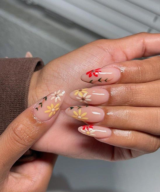 PINK ACRYLIC NAILS ALMOND SIMPLE MINIMALISTIC