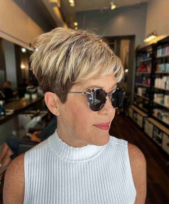Pixie Short Hairstyles for Women Over 60
