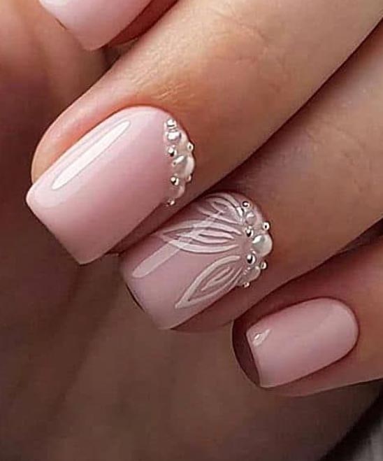 SHORT SIMPLE WEDDING NAILS