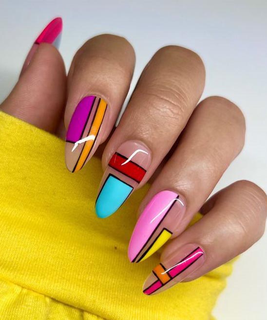 SIMPLE 4TH OF JULY NAIL ART