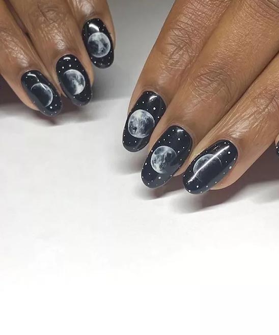 SIMPLE ACRYLIC HALLOWEEN NAILS