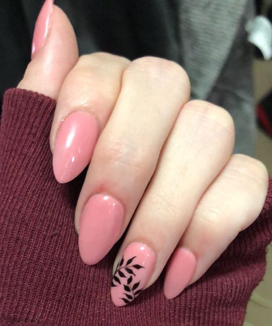 SIMPLE ACRYLIC NAIL IDEAS ALMOND