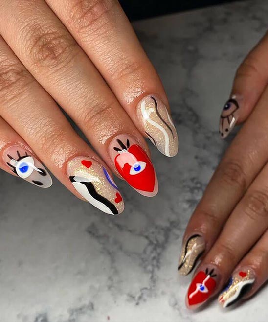 SIMPLE ACRYLIC NAILS ALMOND